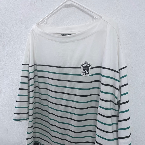 Ralph Lauren Striped Boatneck Top - Picture 1 of 12